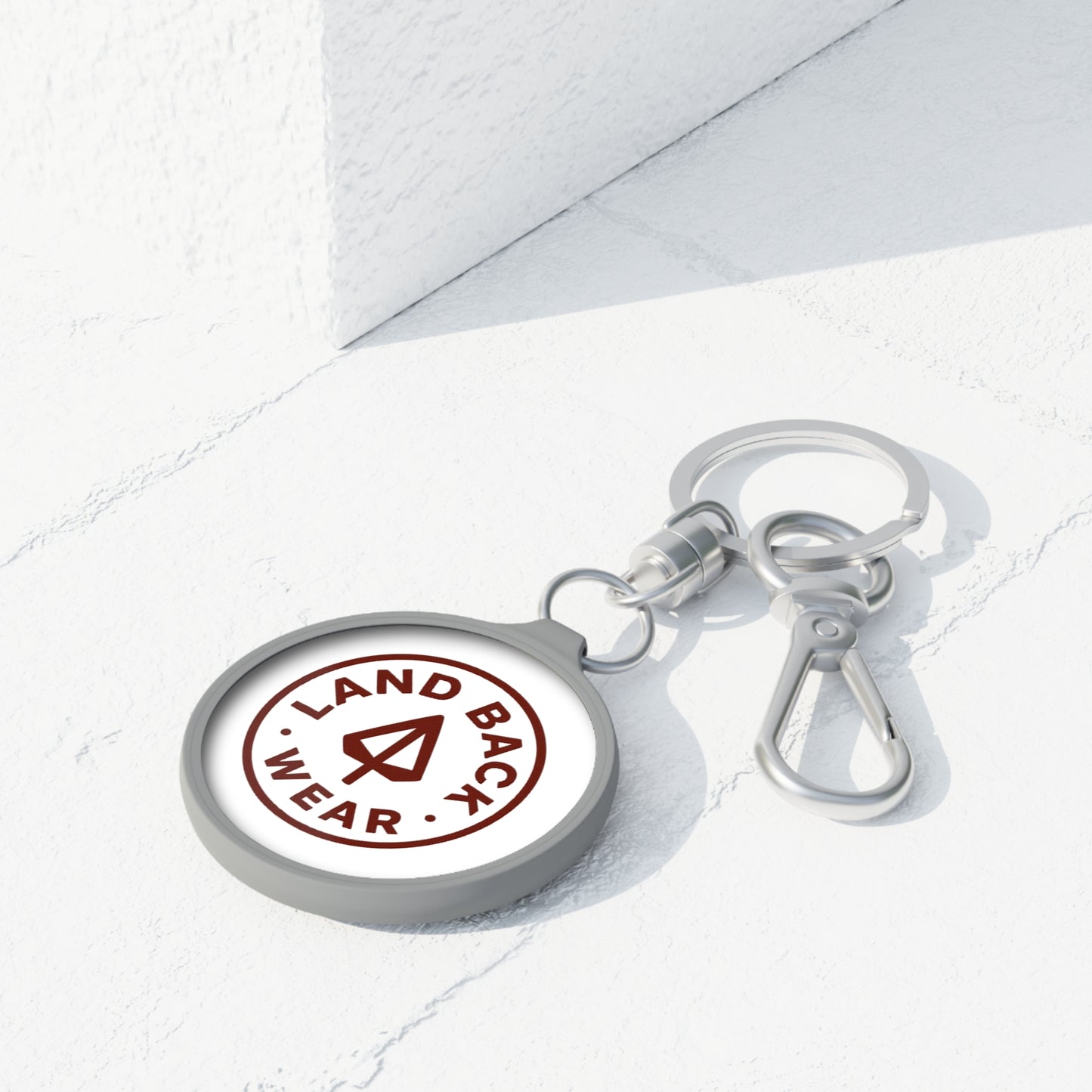 Land Back Keyring Tag