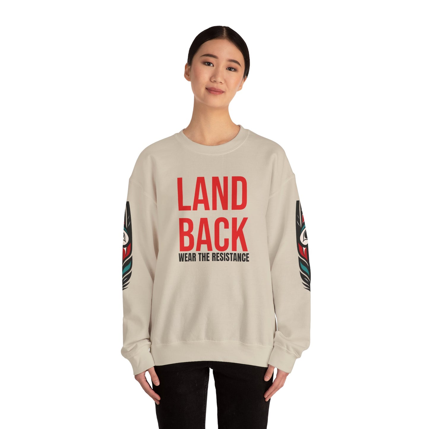 Crewneck Sweatshirt - Land Back: Wear the Resistance