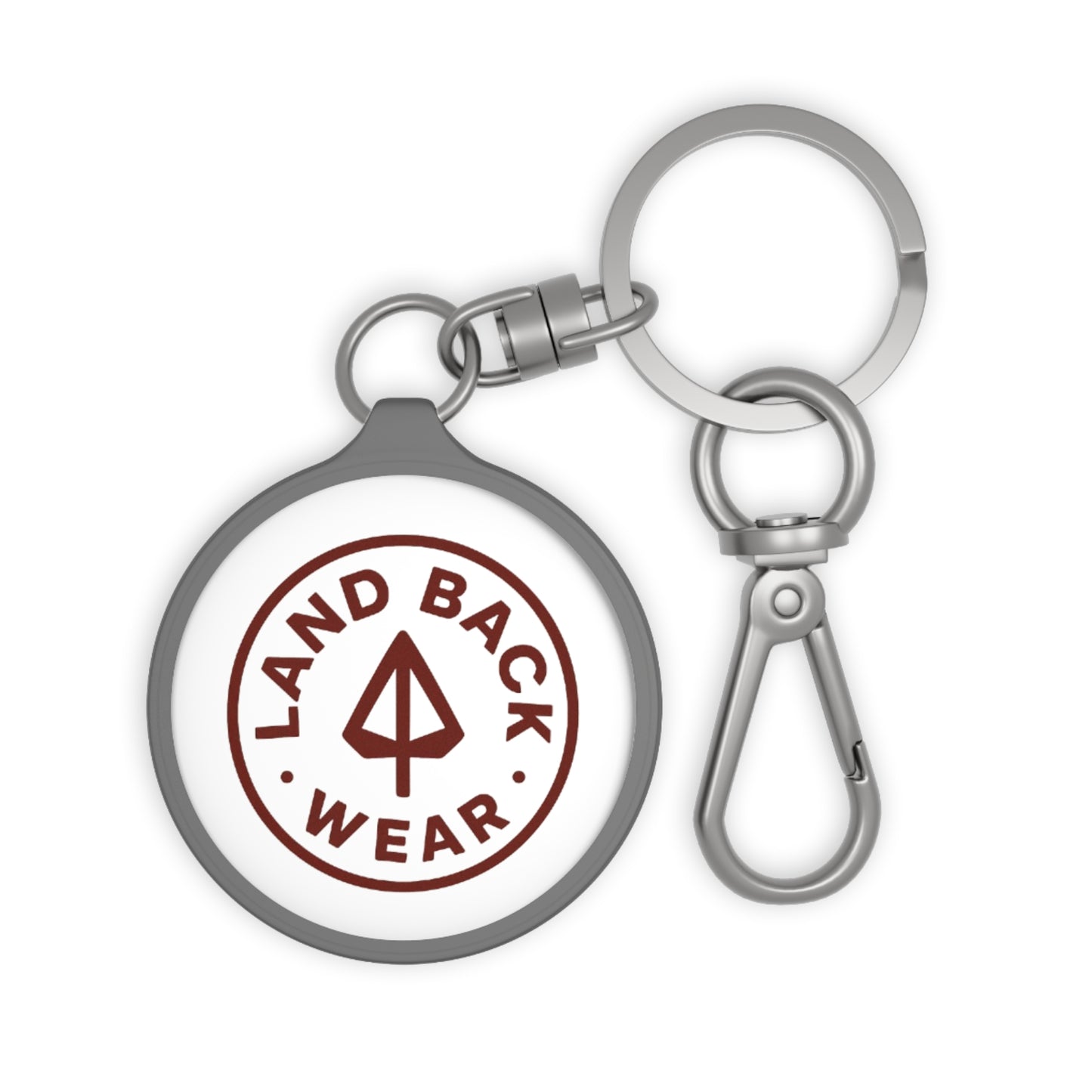 Land Back Keyring Tag