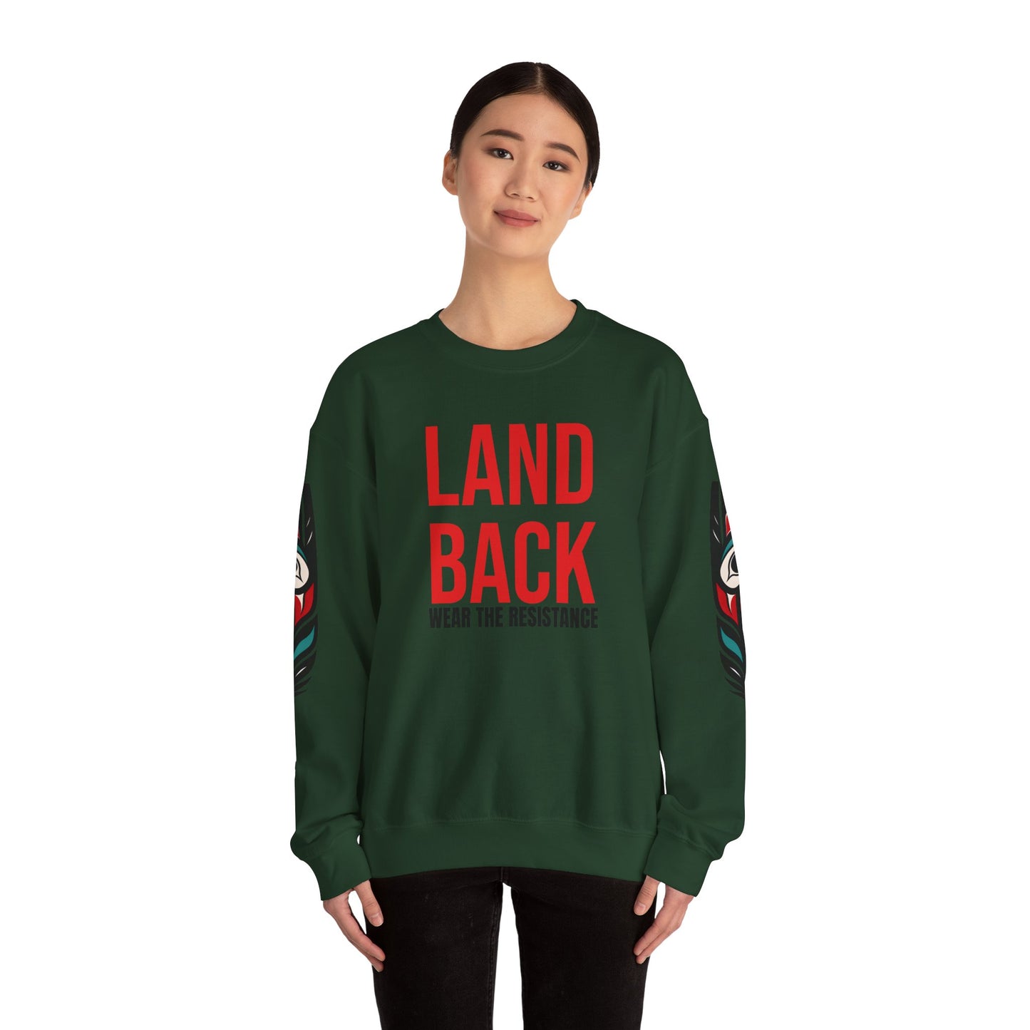 Crewneck Sweatshirt - Land Back: Wear the Resistance