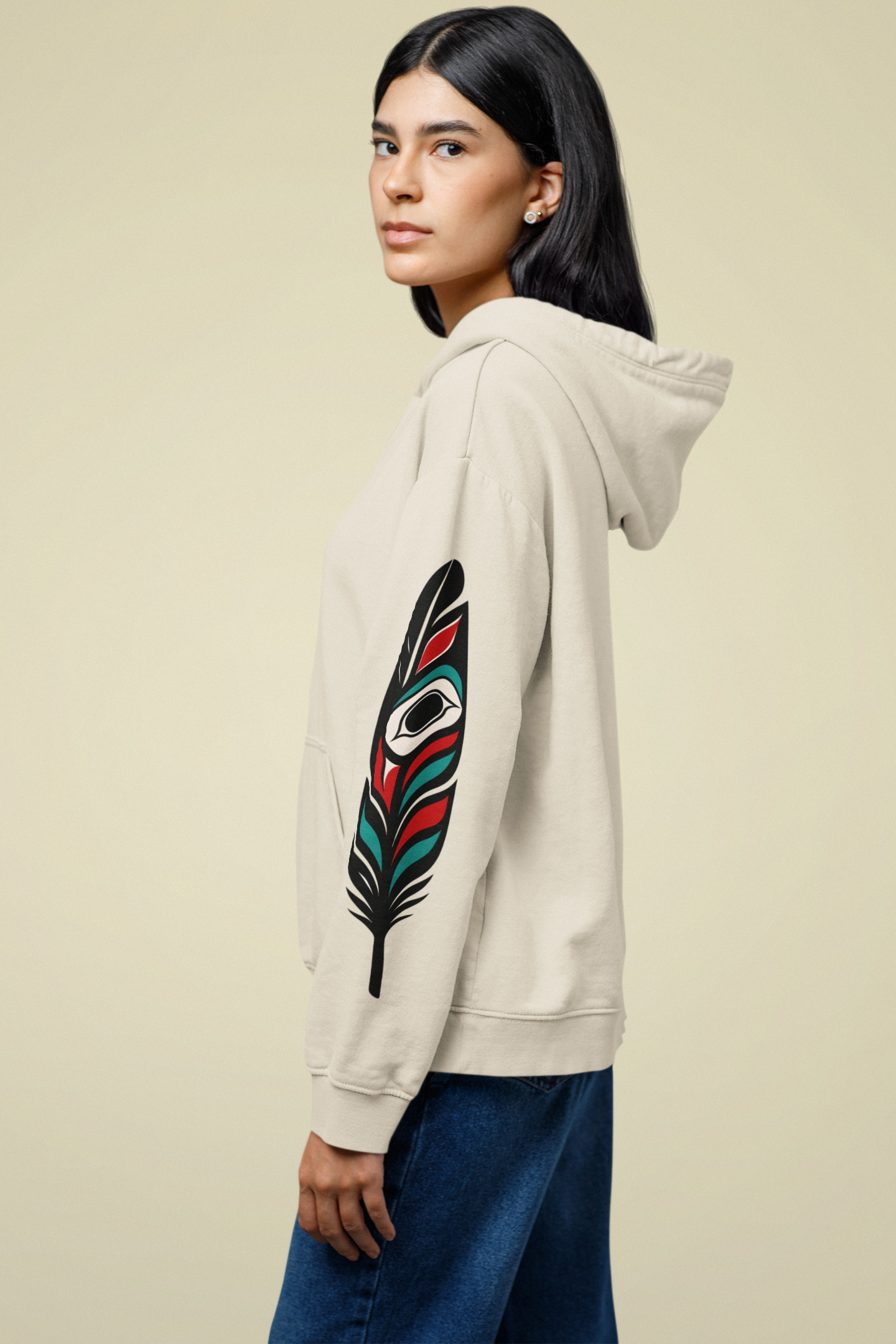 Hooded Sweatshirt - Land Back: Wear the Resistance